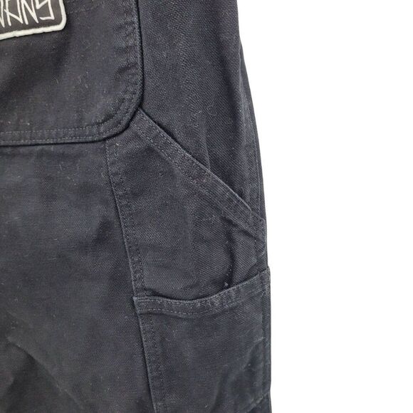 Elijah Berle Mens Loose Fit Skateboarding Pants Blk Sz 38 Carpenter Jeans Flame - Picture 11 of 14